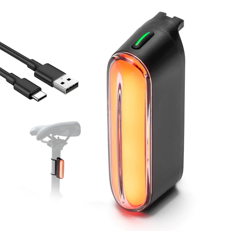 ROCKBROS Magnetic Smart Tail Light with Brake Sensing IPX6 Waterproof