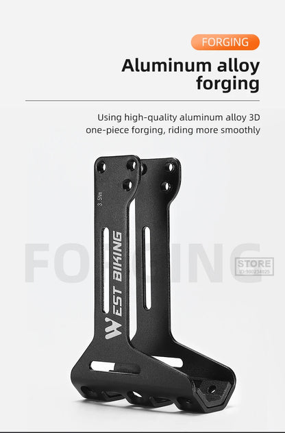 WEST BIKING Double Cup Bicycle Water Bottle Cage Saddle Extension Holder Cycling Kettle Brackets MTB Road Bike Accessories Parts