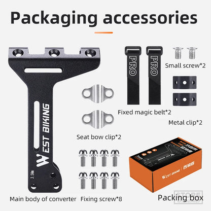 WEST BIKING Double Cup Bicycle Water Bottle Cage Saddle Extension Holder Cycling Kettle Brackets MTB Road Bike Accessories Parts