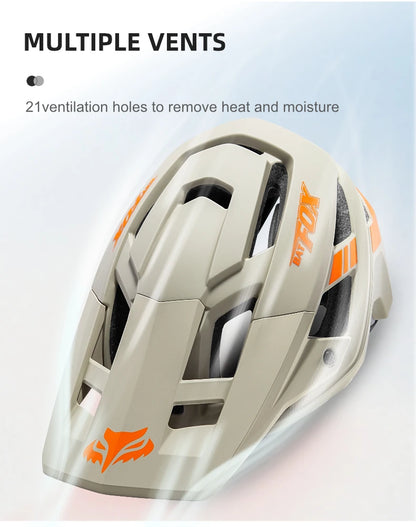 Helmet with multiple ventilation holes on a light blue background