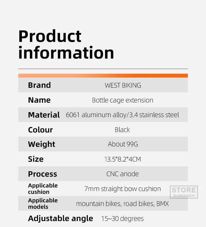 WEST BIKING Double Cup Bicycle Water Bottle Cage Saddle Extension Holder Cycling Kettle Brackets MTB Road Bike Accessories Parts